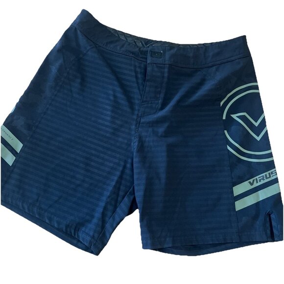 Virus Shorts 32 Black Divided Combat Grappling Fitted Training Gym 7 in Mens - Picture 1 of 11